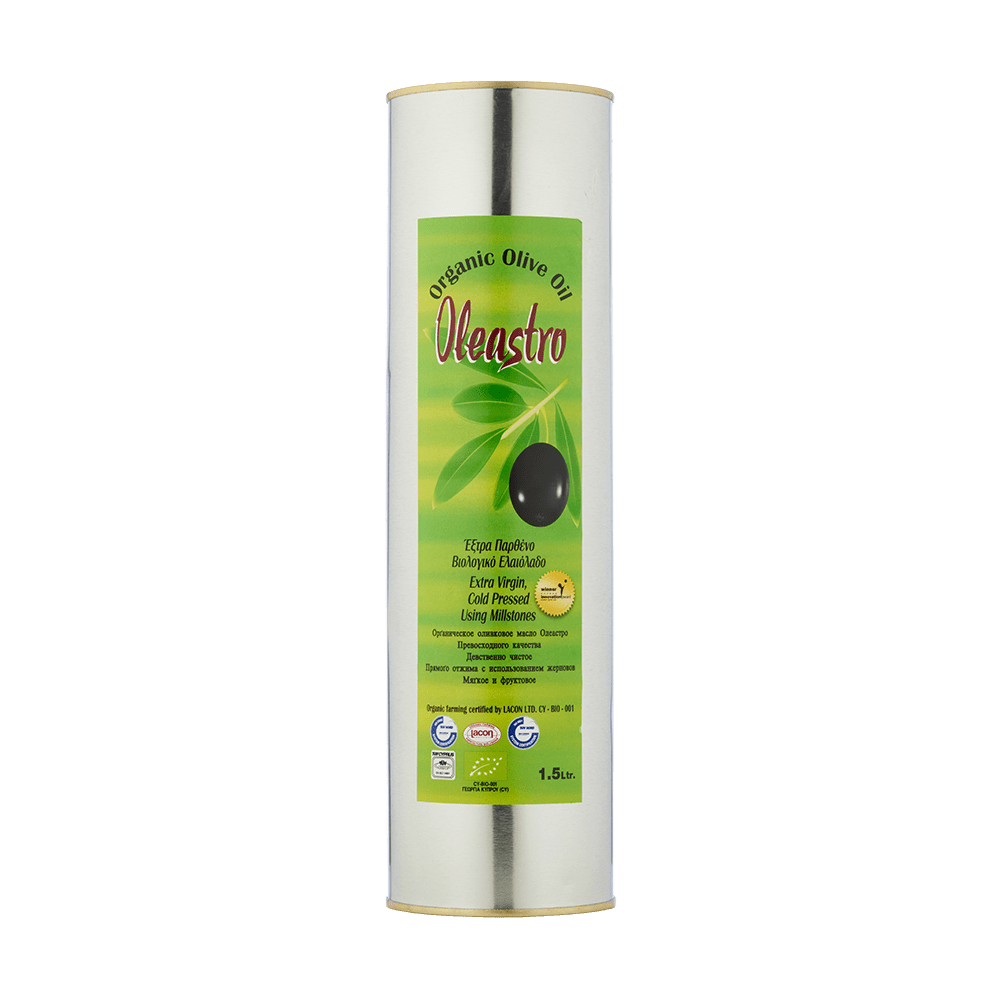 1.5Lt Can OF EXTRA VIRGIN ORGANIC OLIVE OIL - KIVEMA