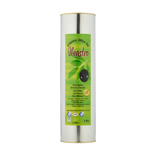 1.5Lt Can OF EXTRA VIRGIN ORGANIC OLIVE OIL - KIVEMA