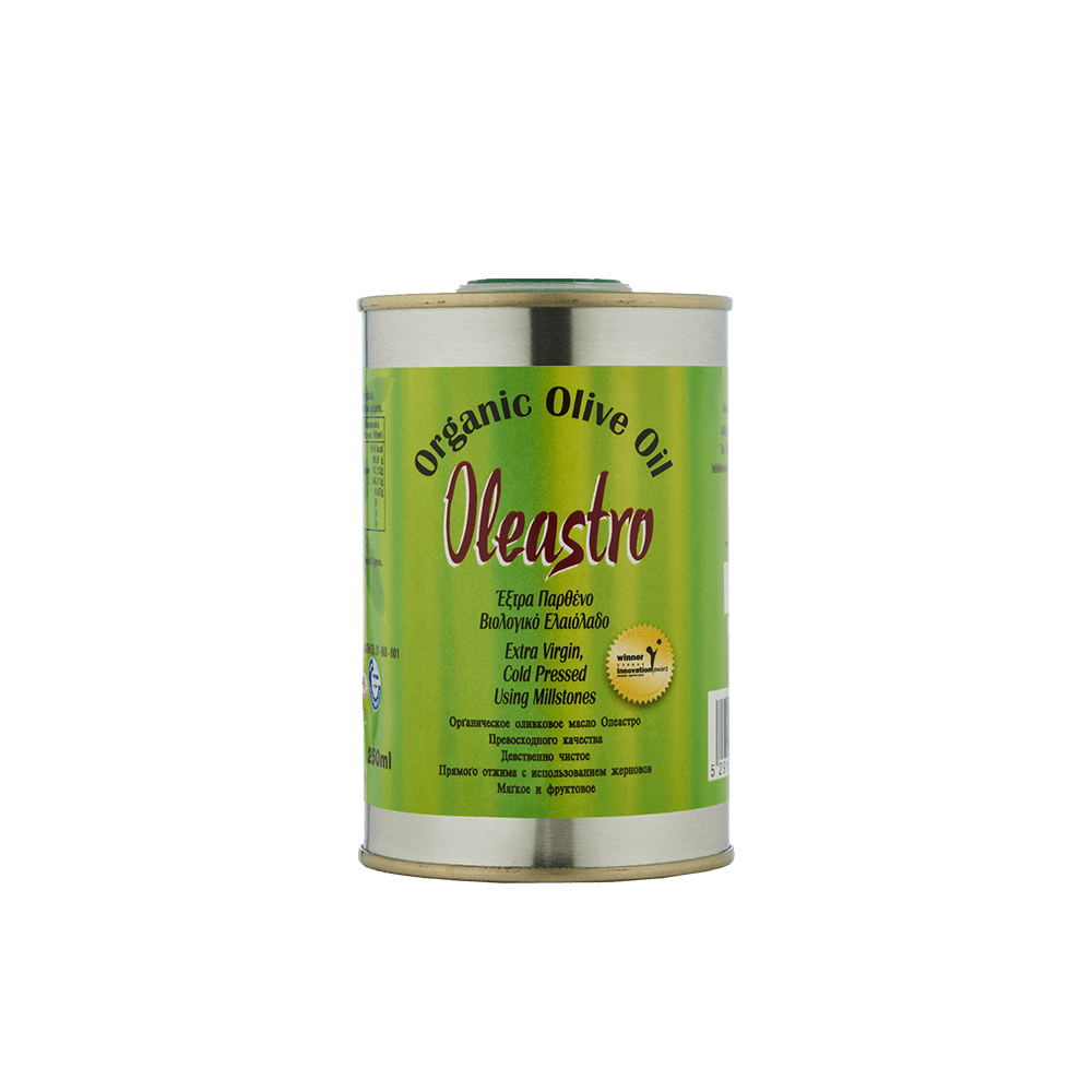 250ml Tin Can OF EXTRA VIRGIN ORGANIC OLIVE OIL - KIVEMA