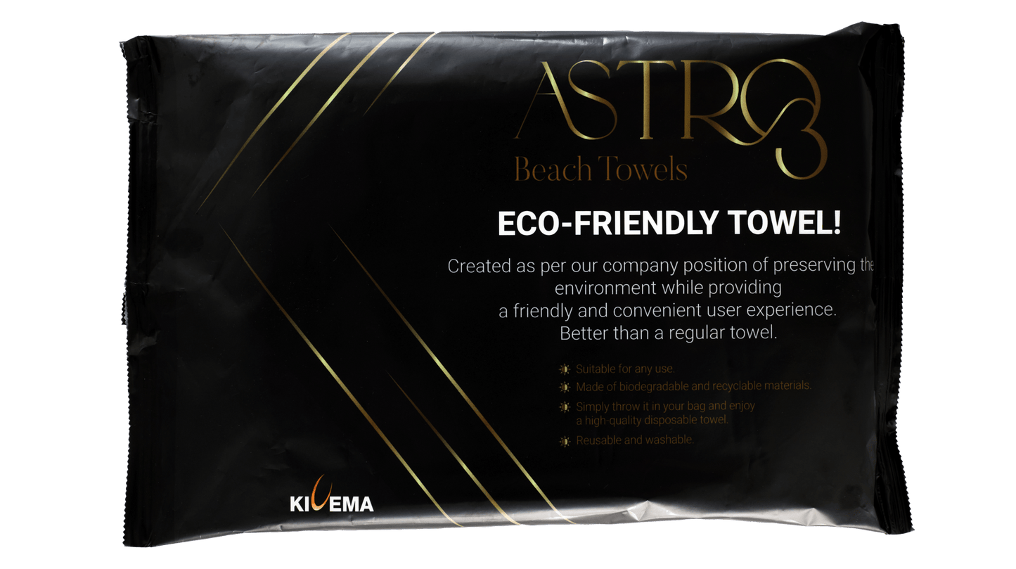 Eco Towel: 31x41" Quick-Dry, Portable, 5-Wash Towel for Hotels & Travel - KIVEMA