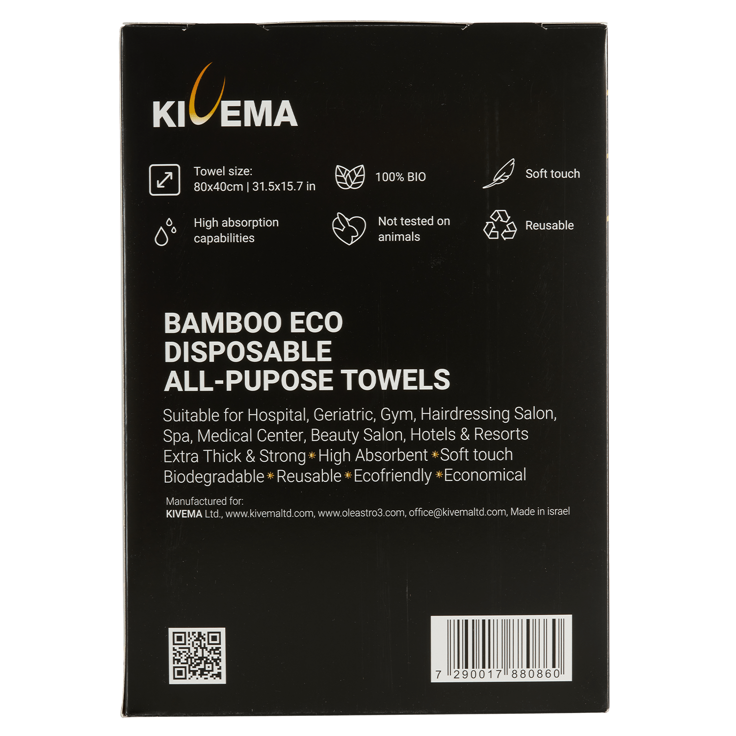 Towels for Hospitals and Medical Centers - 50 Units - KIVEMA